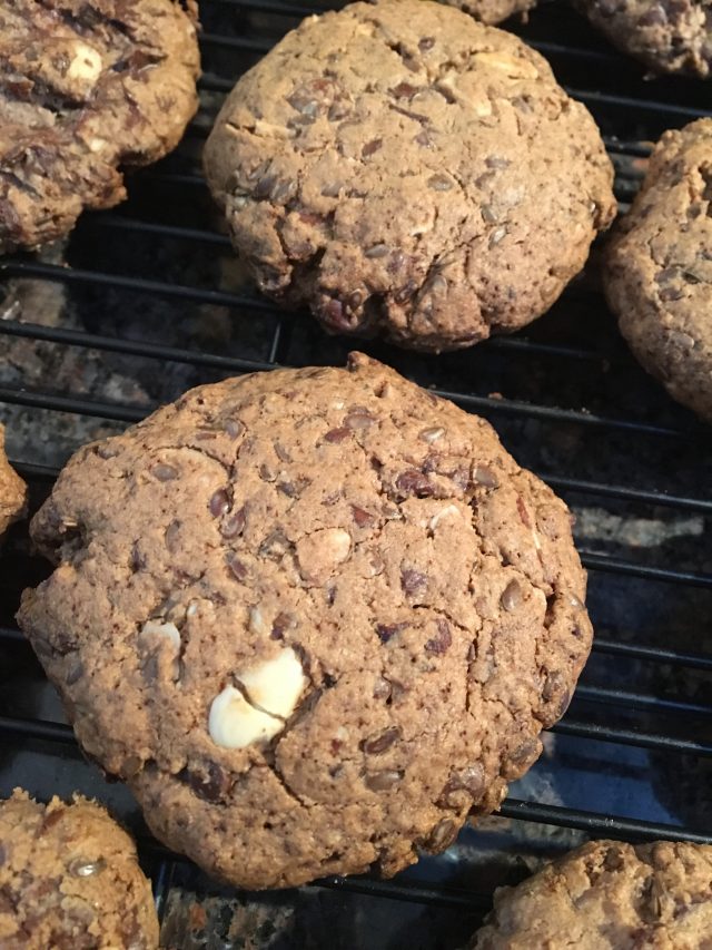 Peanut Butter Chocolate Chip Protein Cookies My Run Away Kitchen